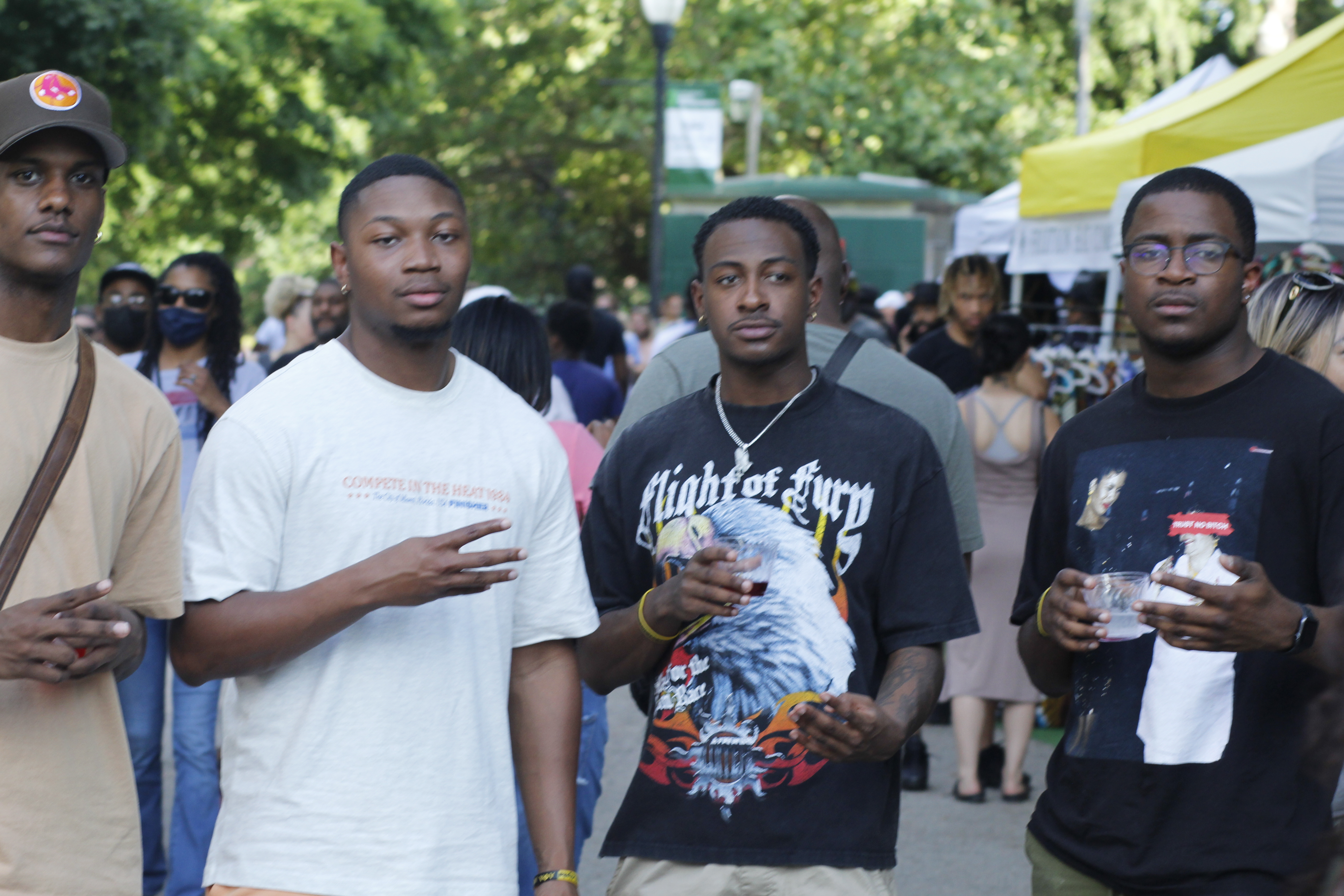 Attendees at the Atlanta Jazz Festival